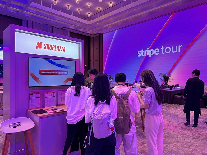 店匠Shoplazza 出席 Stripe Tour 活动现场