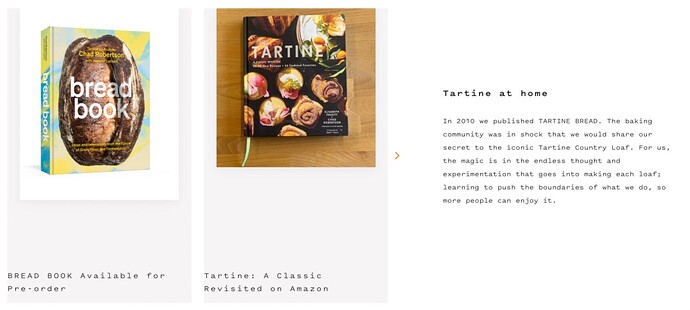 Tartine的两本书封面，展示面包和美味的糕点选择。